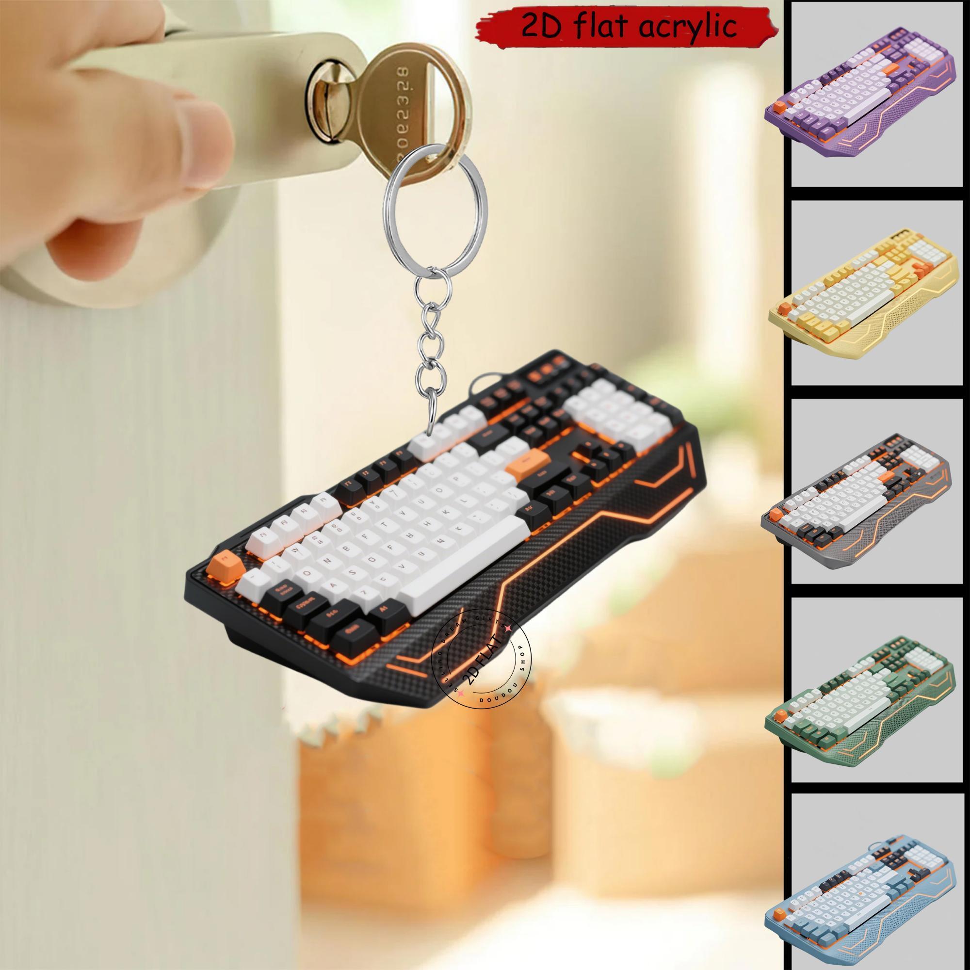 Tech Keychain Accessories - Portachiavi in Acrilico a Forma di