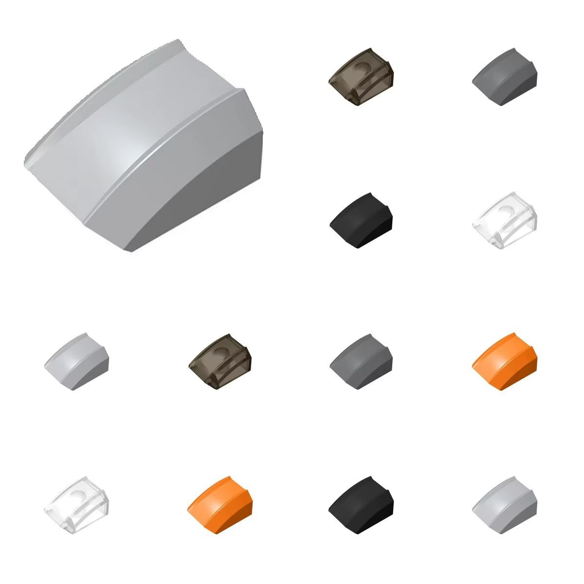 Tech Accessories Gifts - 50 Pezzi di Mattoncini Curvi 2x2