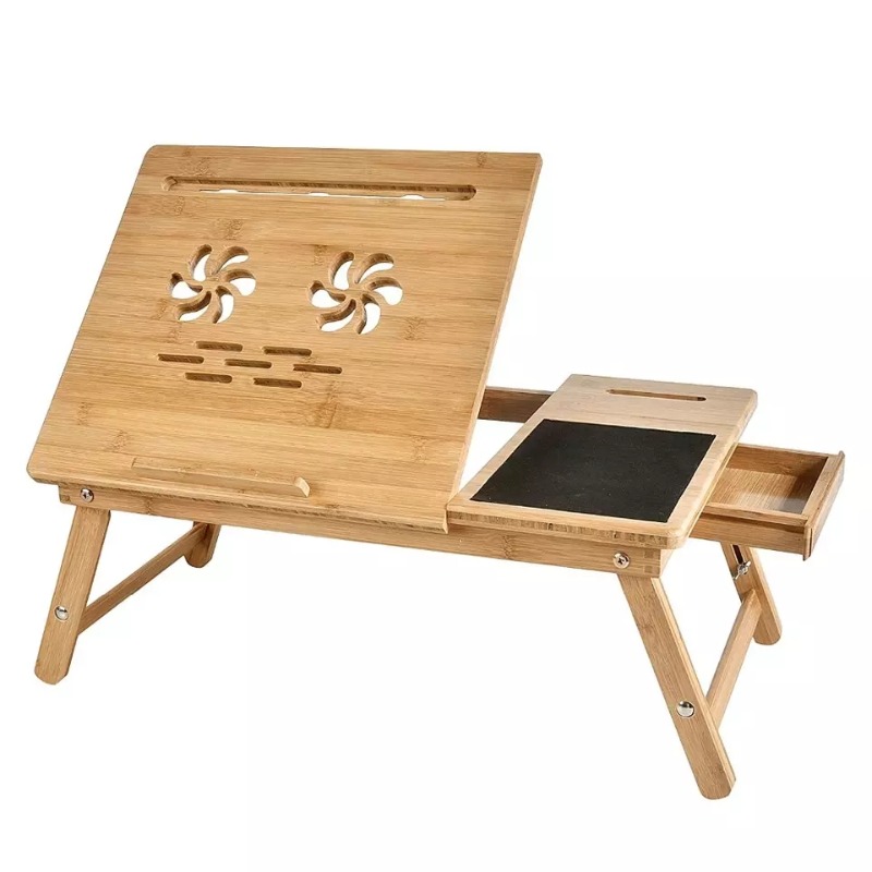 Laptop Stand Bamboo - Supporto Regolabile in Bambù per Computer