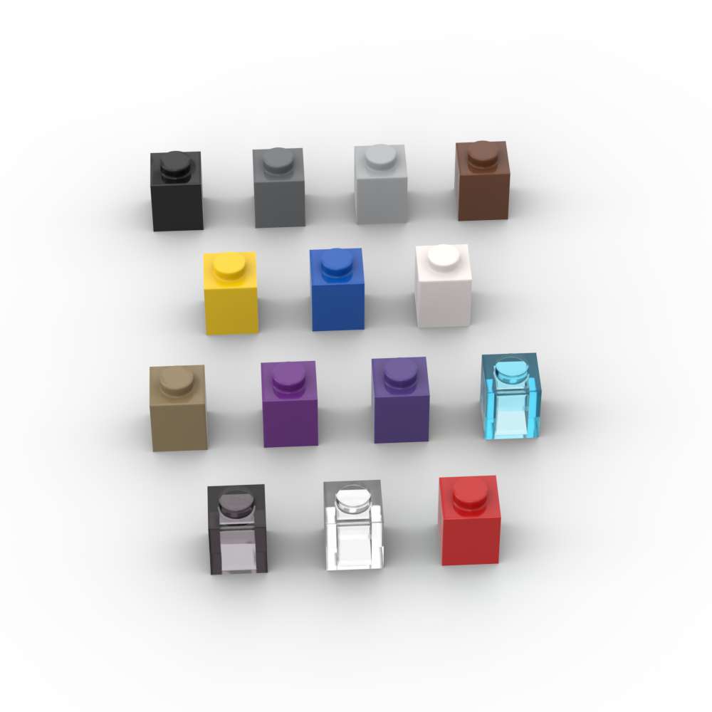Tech Accessories Gifts - MOC 10 Pezzi 3005 Mattoncini 1x1