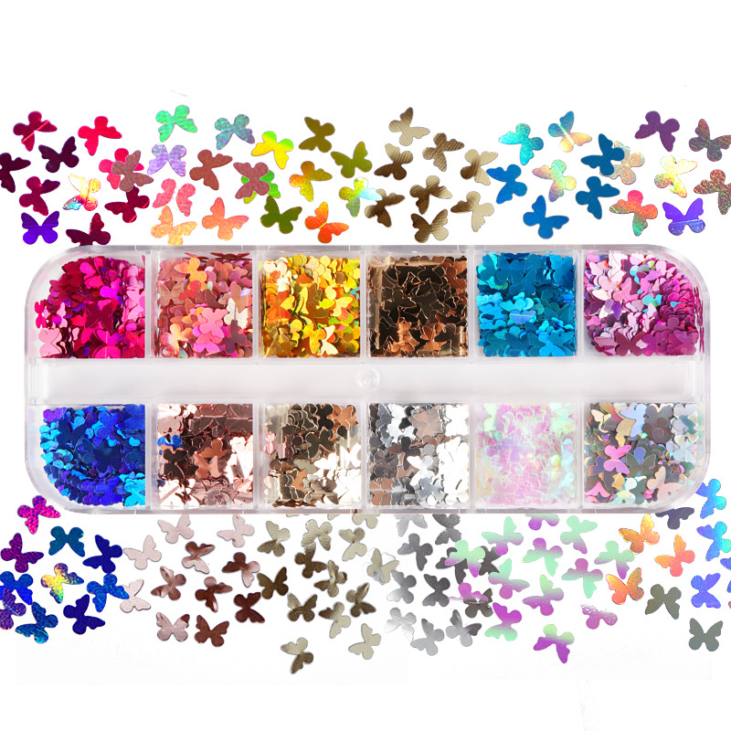 Tech Accessories & Gadgets - Mix Color fluorescente farfalla Glitter accessori